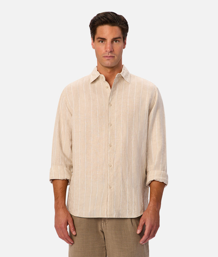 The Genoa Long Sleeve Shirt - Wheat / Oat