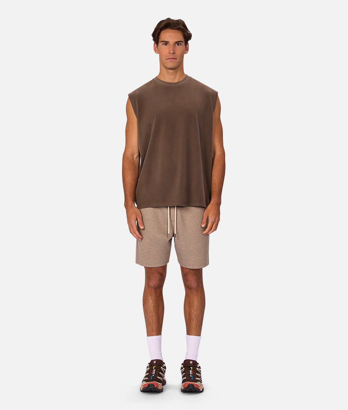 The Kosta Sleeveless Tee - Mocha 25 – Industrie AU