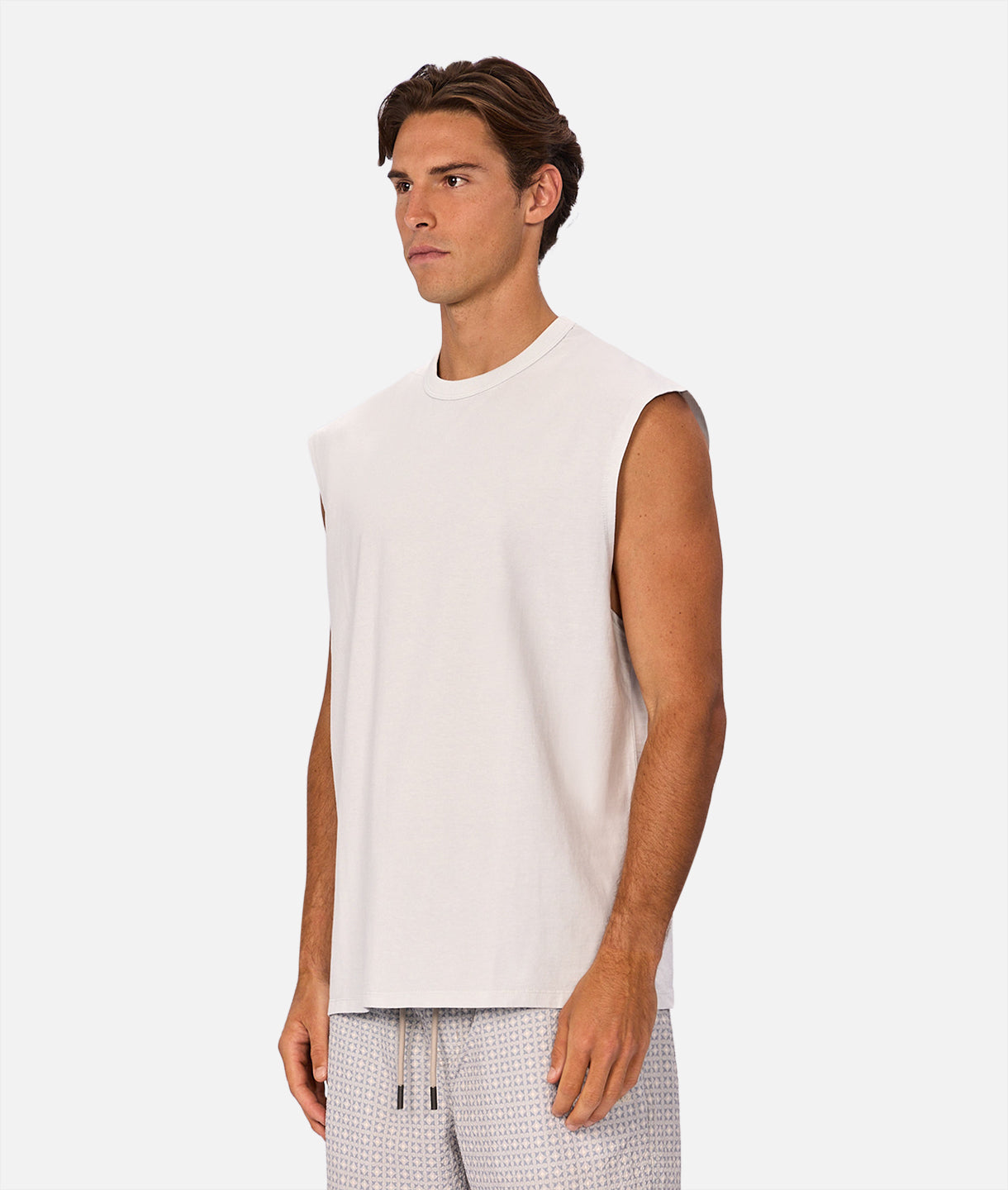 The Del Sur Sleeveless Tee - Silver Blue – Industrie AU