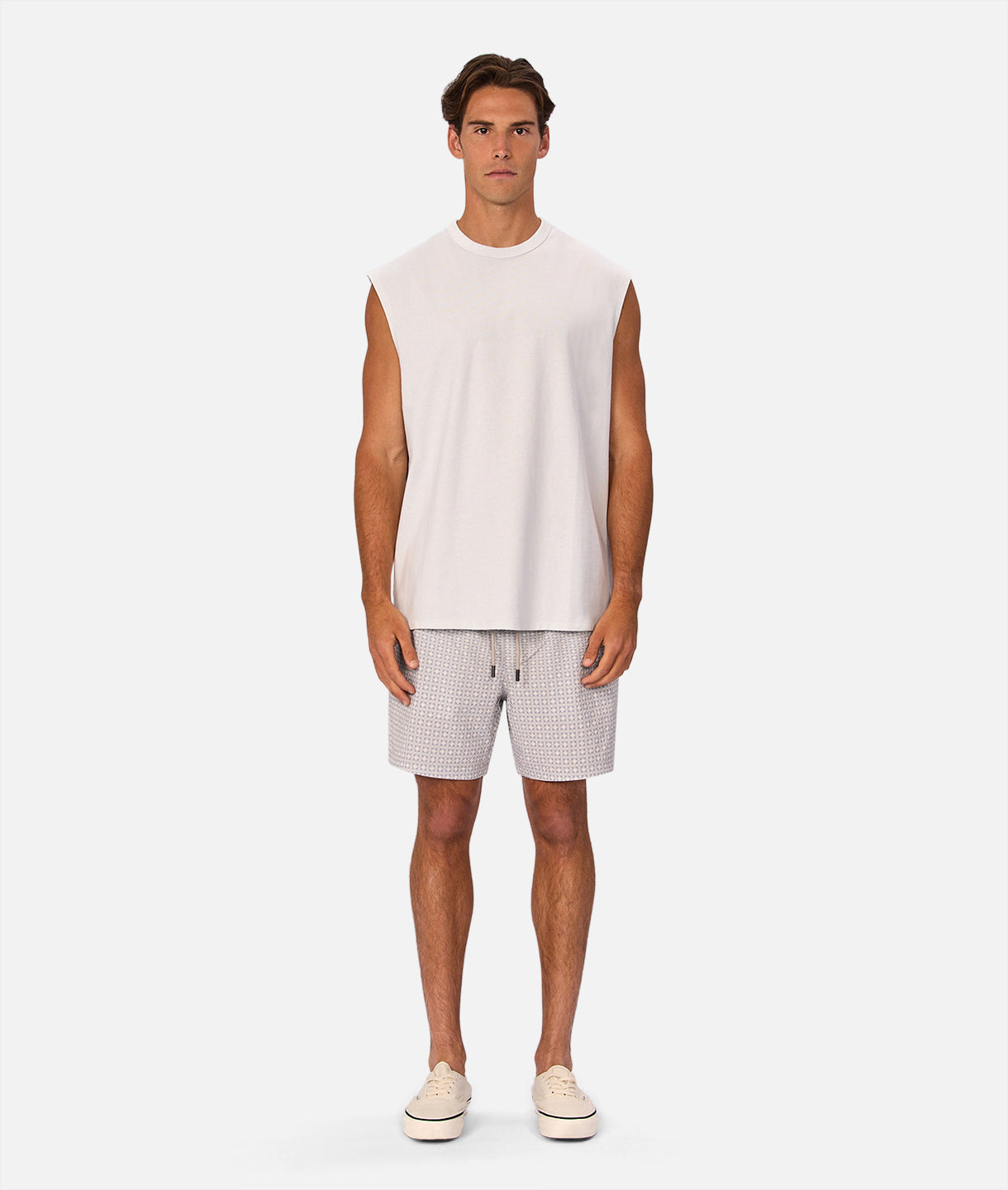 The Del Sur Sleeveless Tee - Silver Blue – Industrie AU