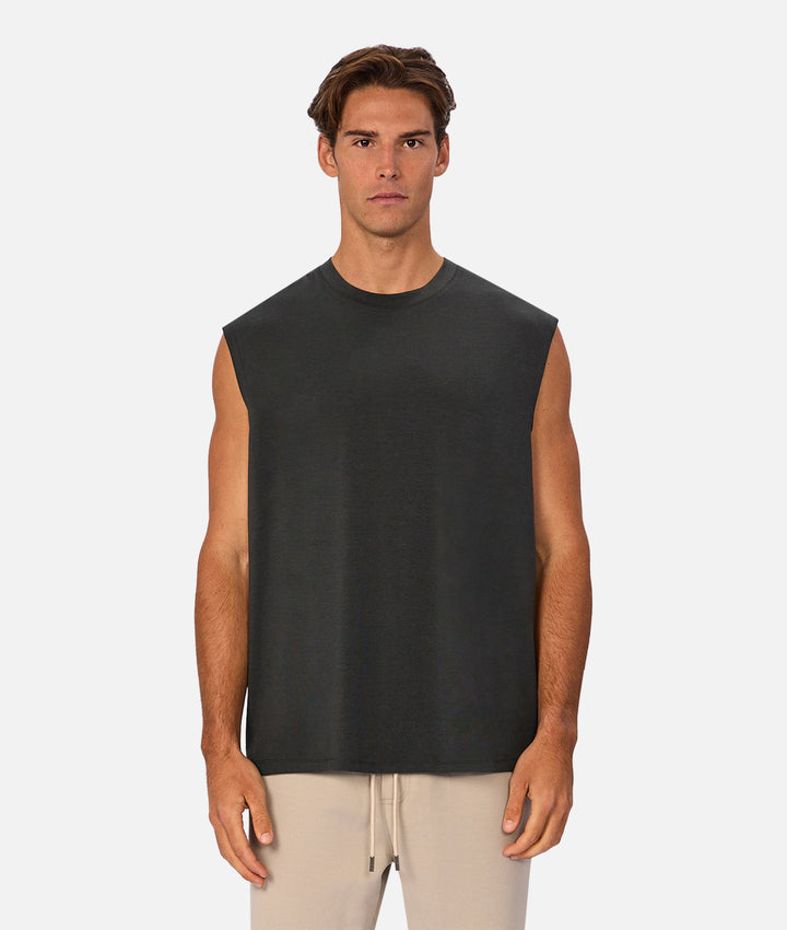 The Freeman Sleeveless Tee - Elm
