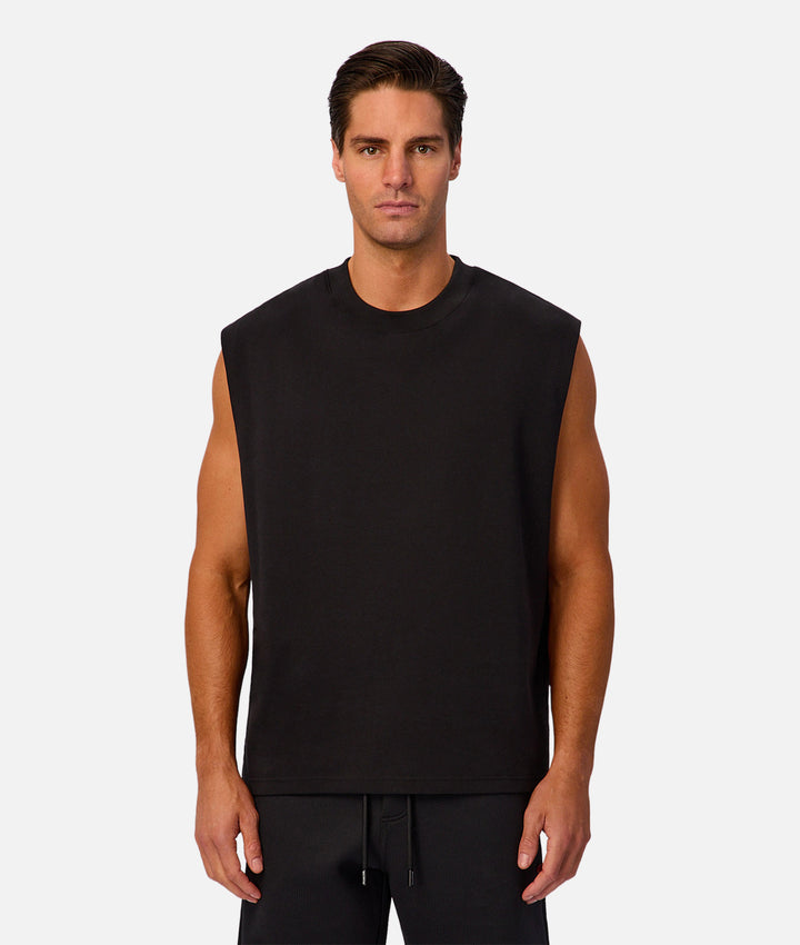 The Tech Port Sleeveless Tee - Black 