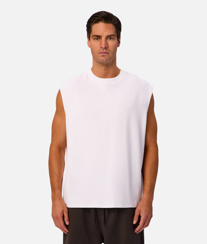 The Tech Port Sleeveless Tee - White 