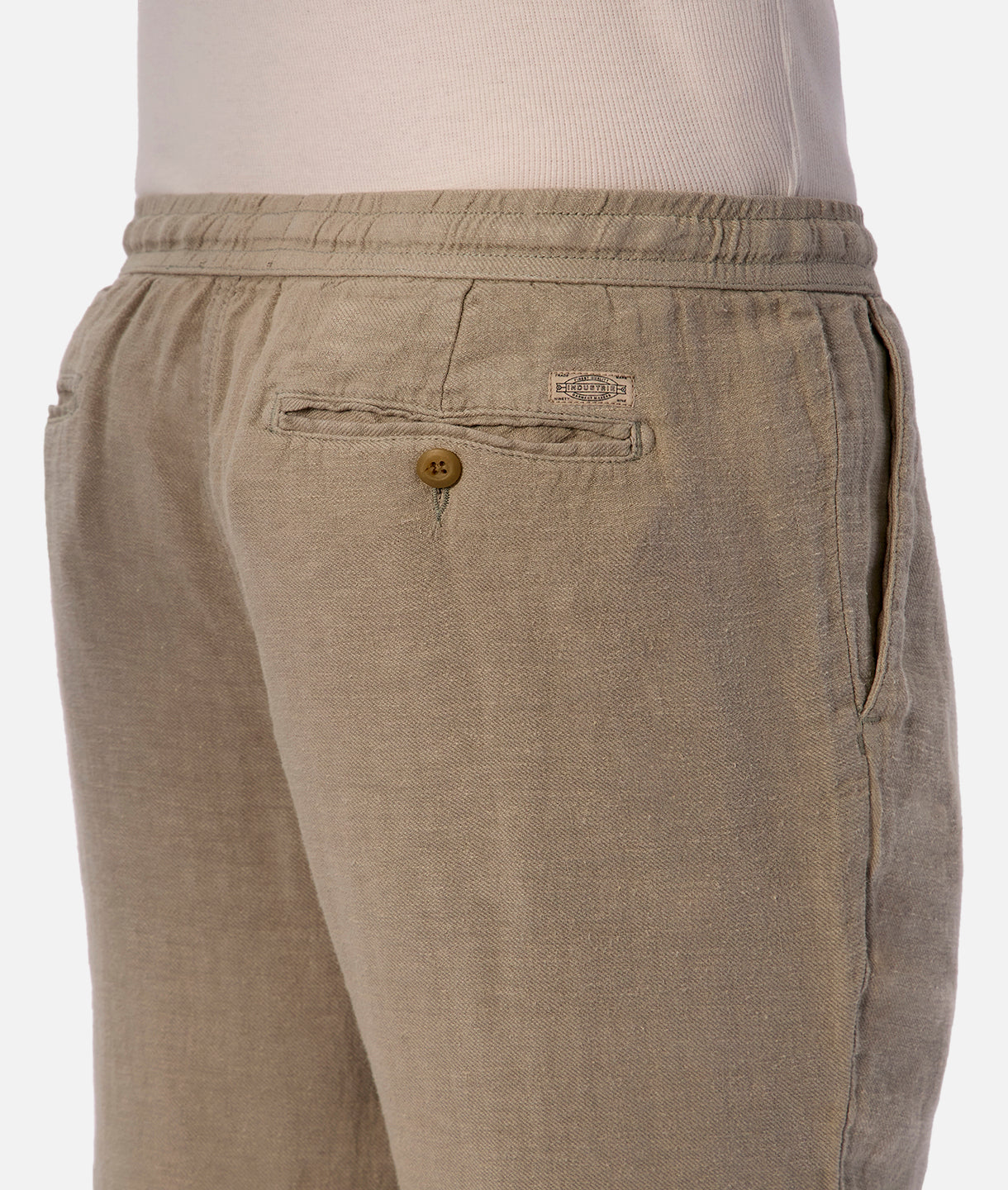 The New Capri Linen Pant - Light Army