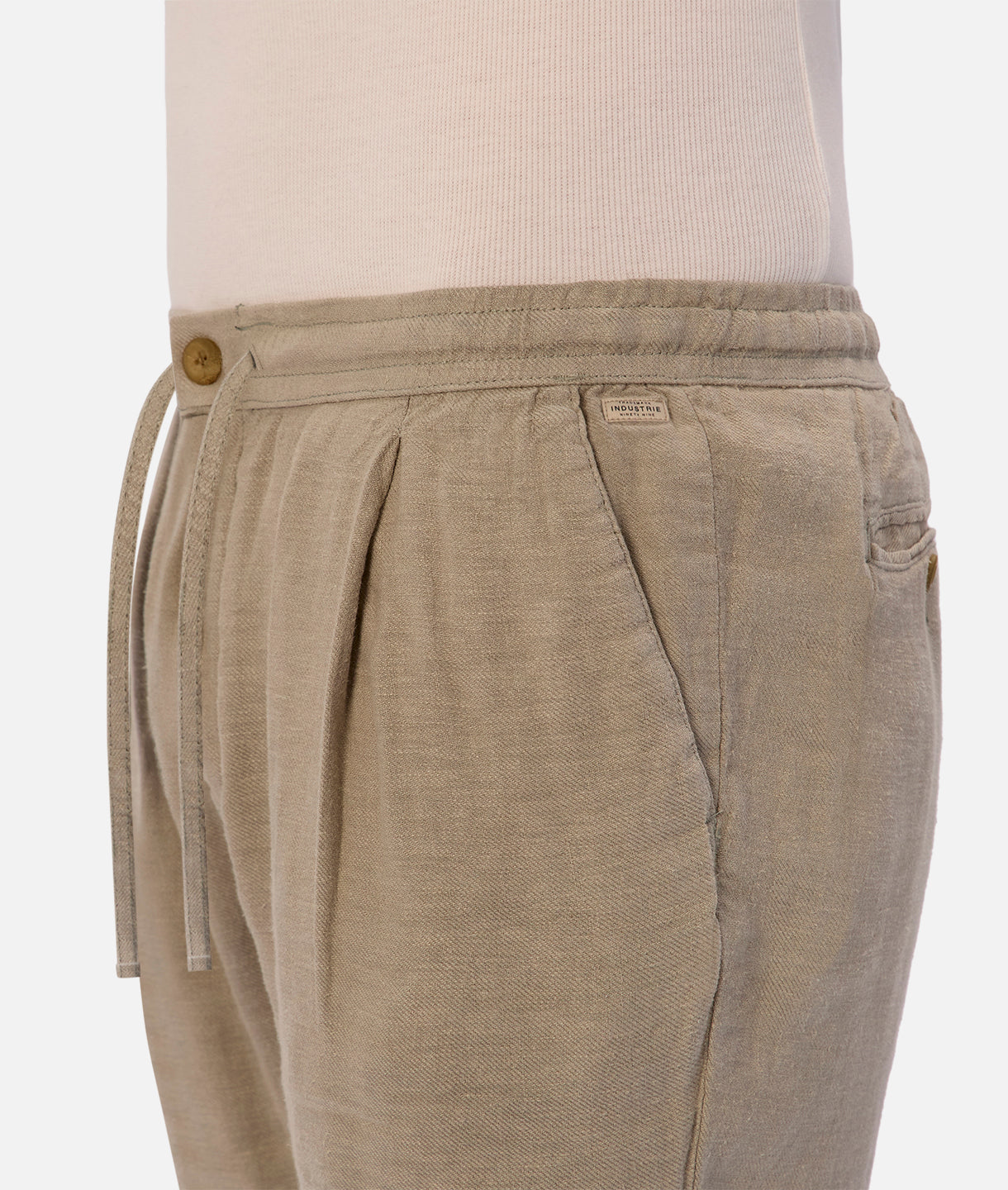 The New Capri Linen Pant - Light Army