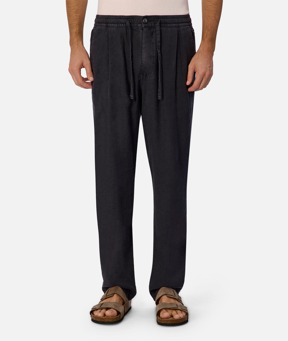 The New Capri Linen Pant - OD Navy
