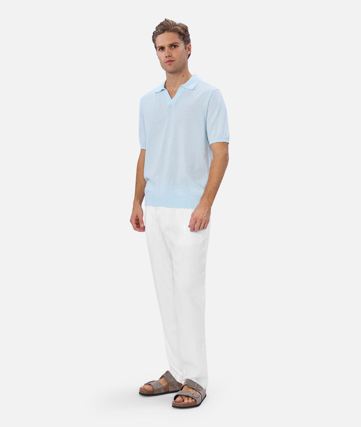 The New Capri Linen Pant - YD White