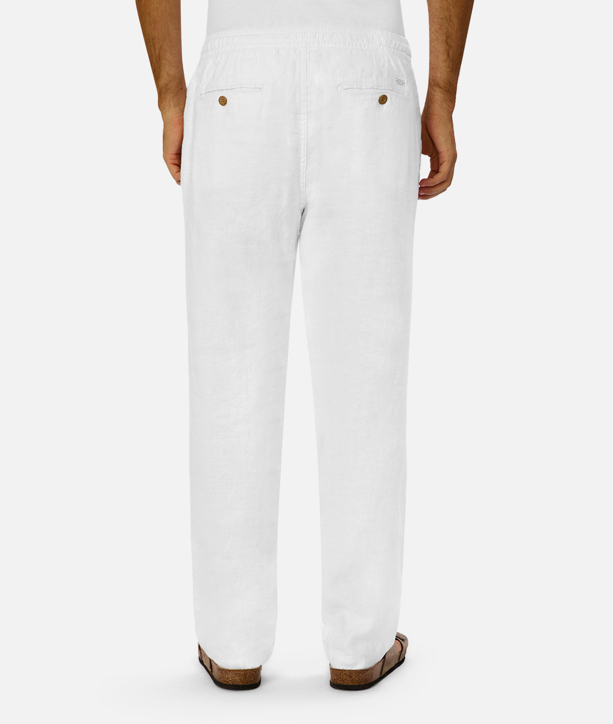 The New Capri Linen Pant - YD White