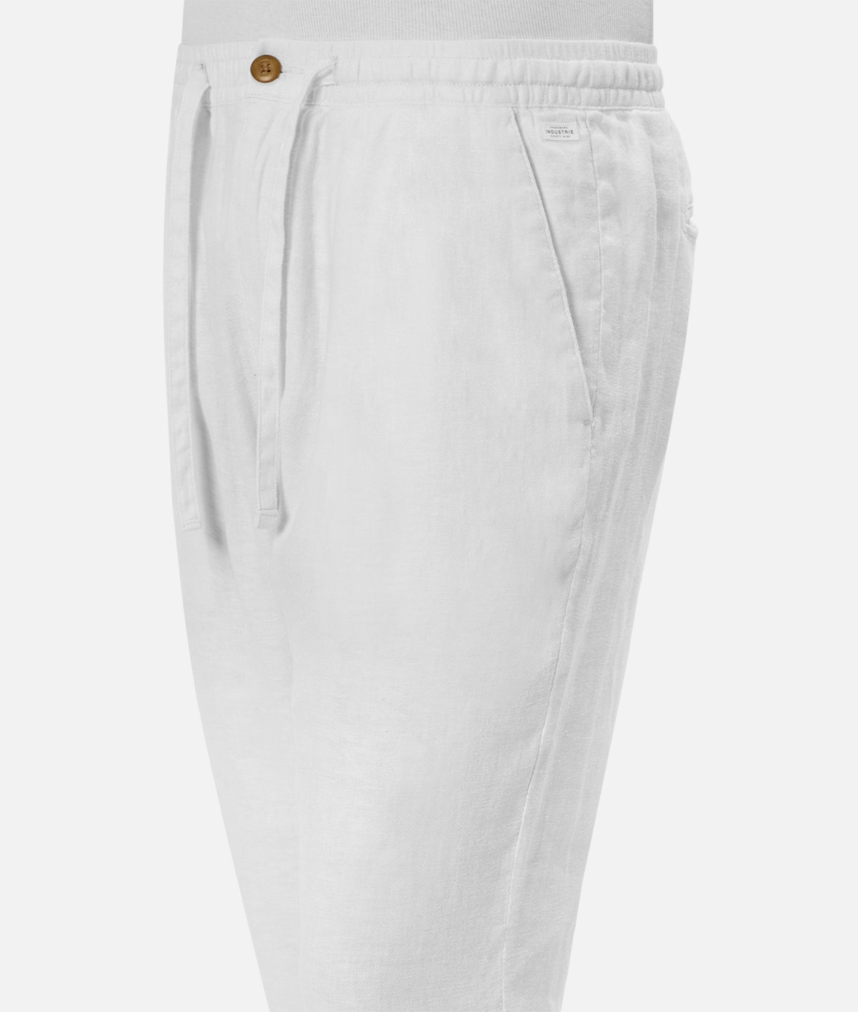 The New Capri Linen Pant - YD White