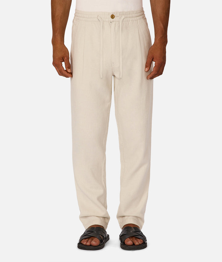 The Mallorca Pant - Stone 21