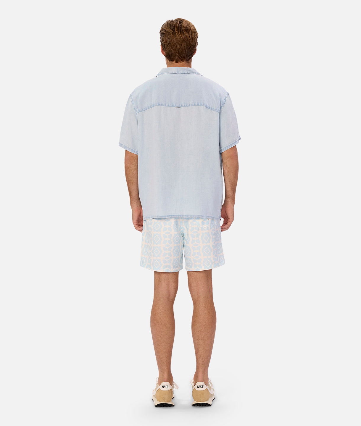 The Austin Short Sleeve Shirt - Washed Chambray