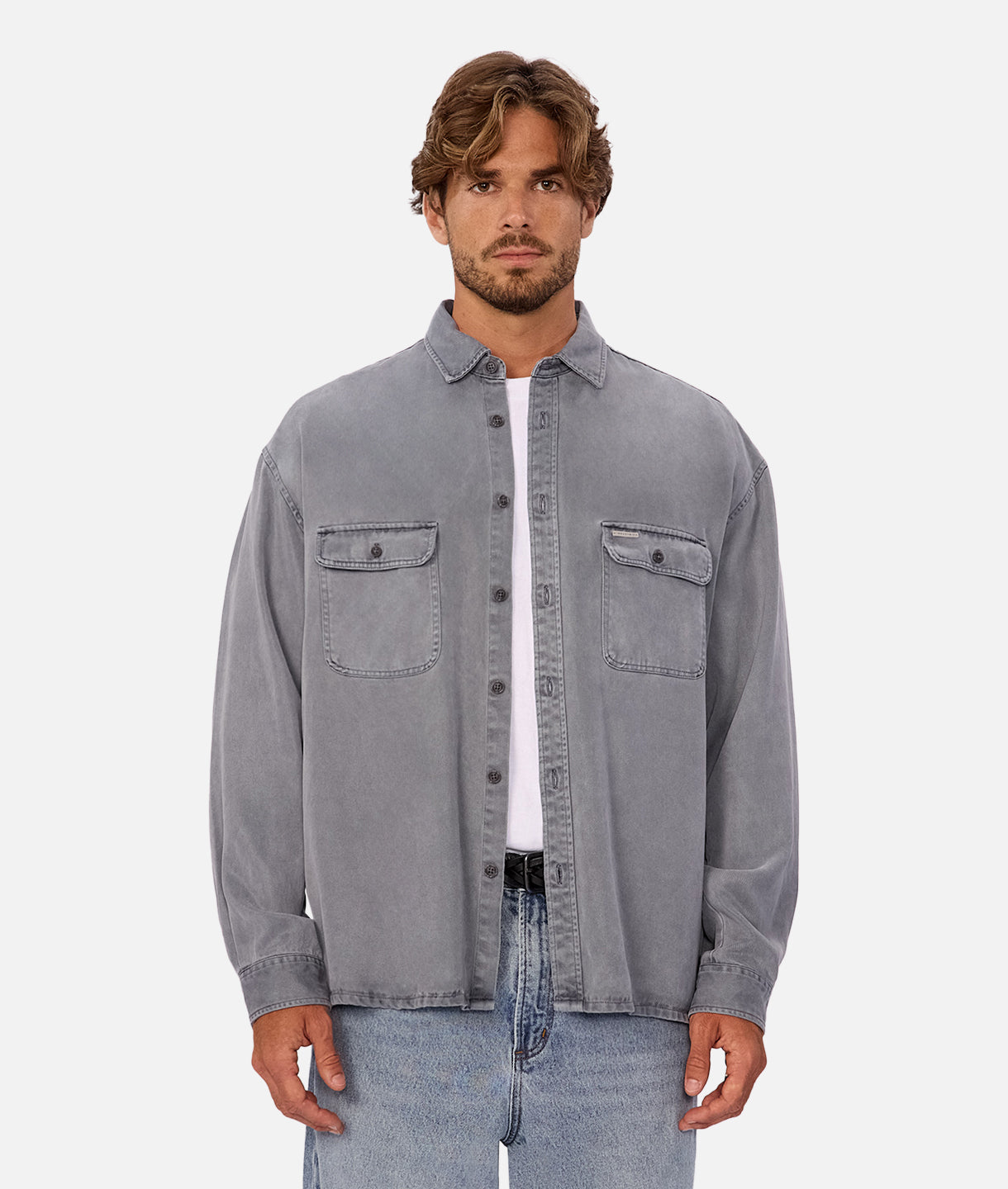 The Stockholm L/S Shirt - Faded Indigo