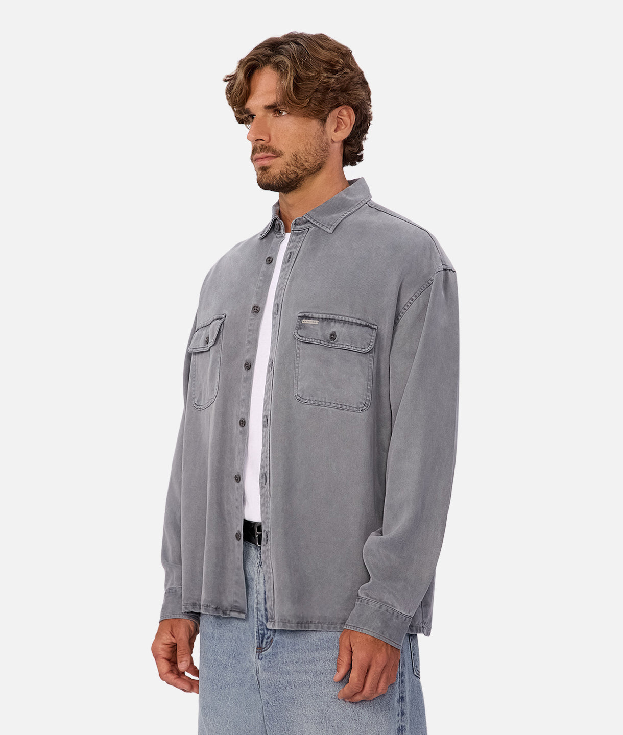 The Stockholm L/S Shirt - Faded Indigo