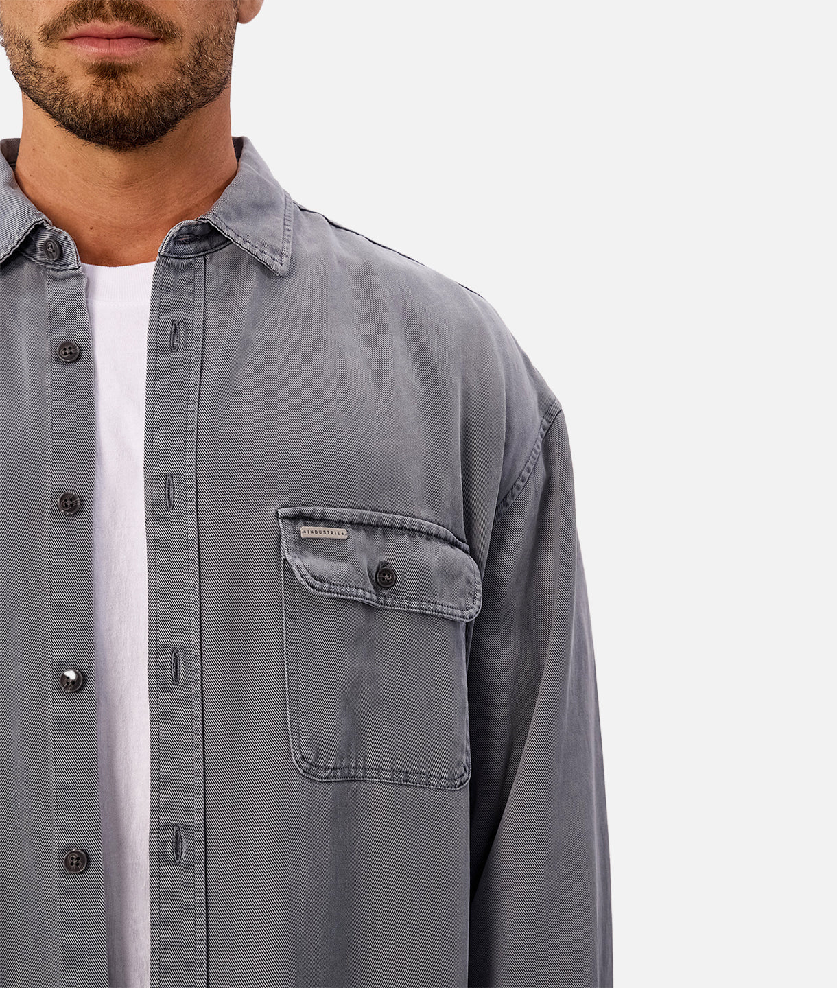 The Stockholm L/S Shirt - Faded Indigo