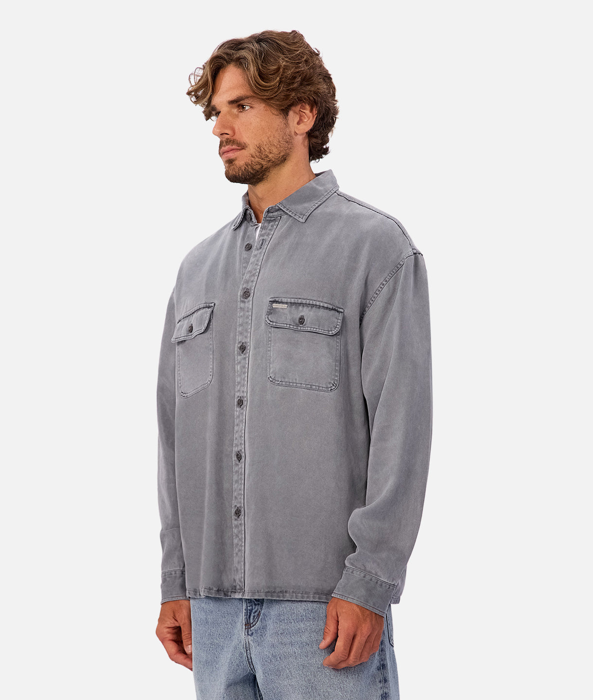 The Stockholm L/S Shirt - Faded Indigo