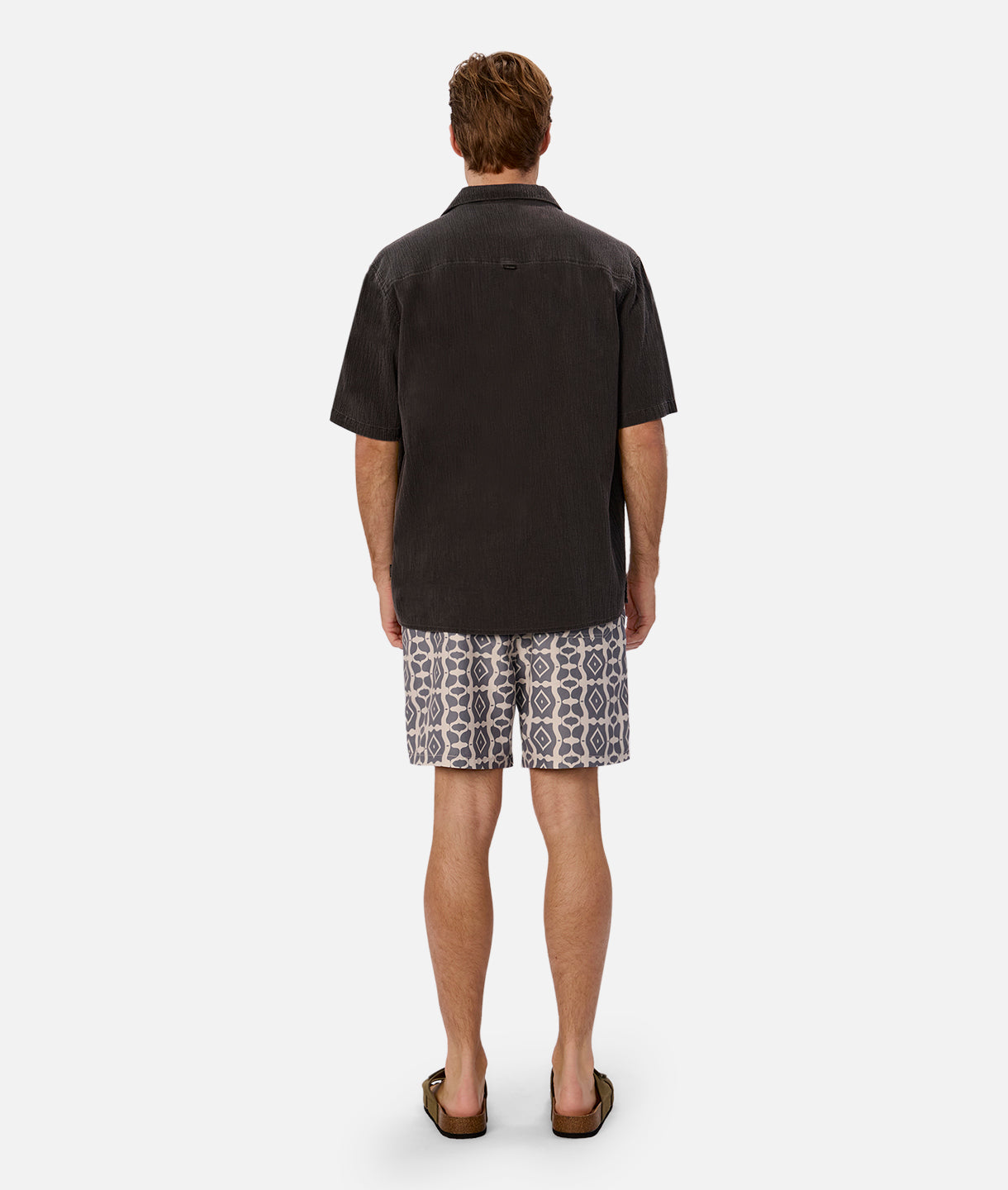 The Saratoga Swim Short - Khaki Charcoal