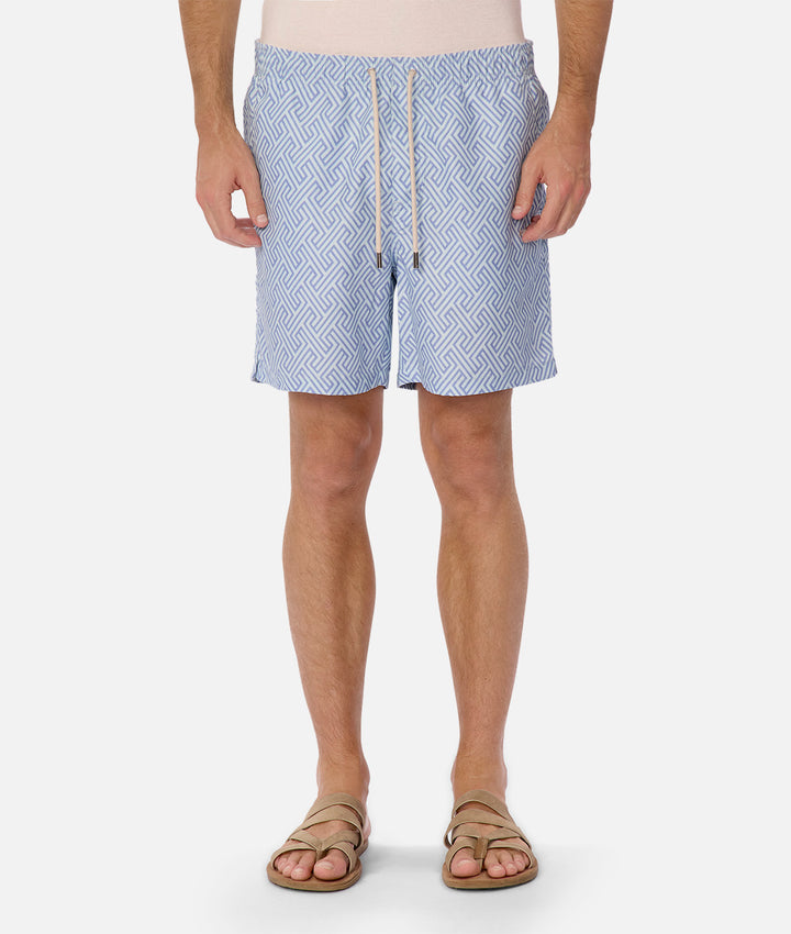 The Alvarado Swim Short - Mint/Blue