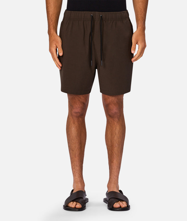 The Barbados Swim Short - Dark Teak