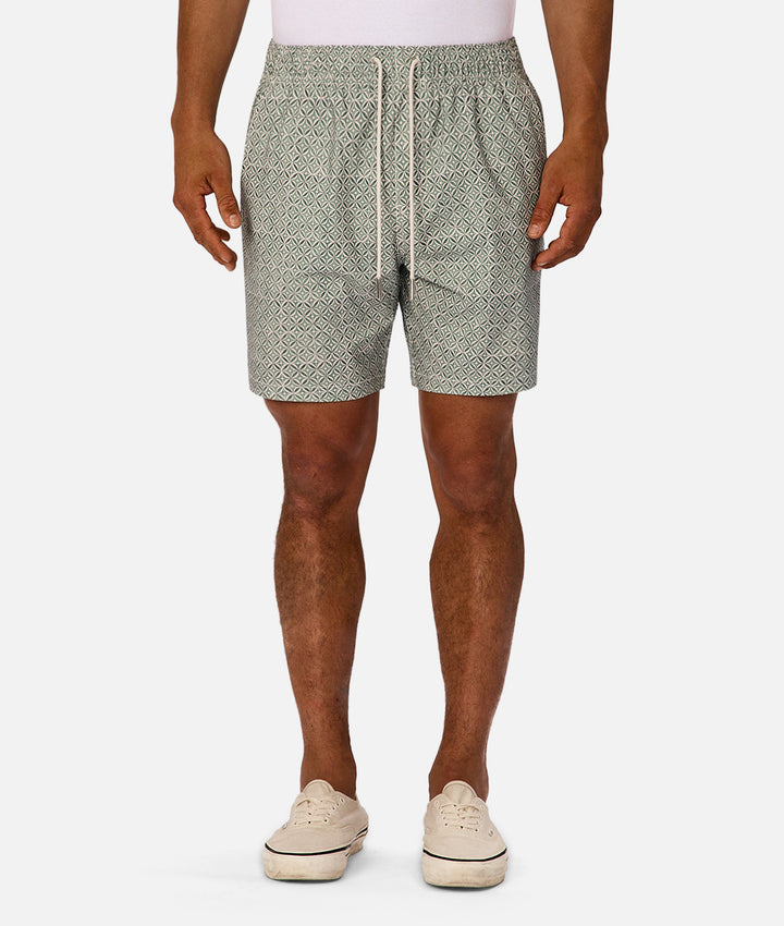 The Sandino Swim Short - Green Combo