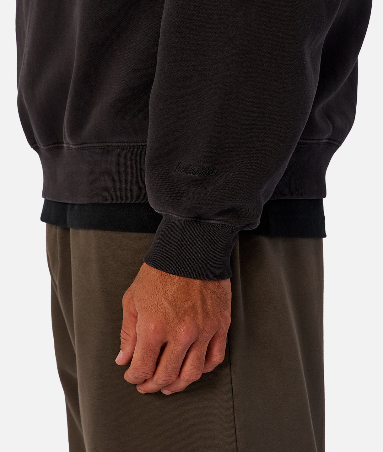 The New Del Sur Washed Sweat - Washed Black