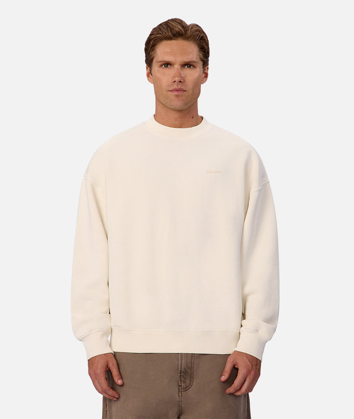Man wearing a sweater on a white background