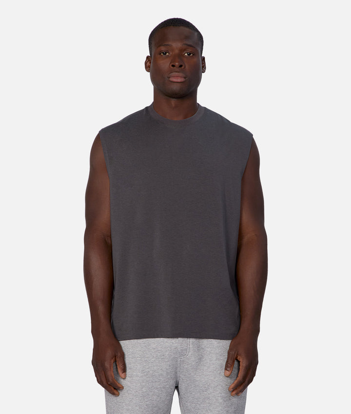 The Freeman Sleeveless Tee - Onyx