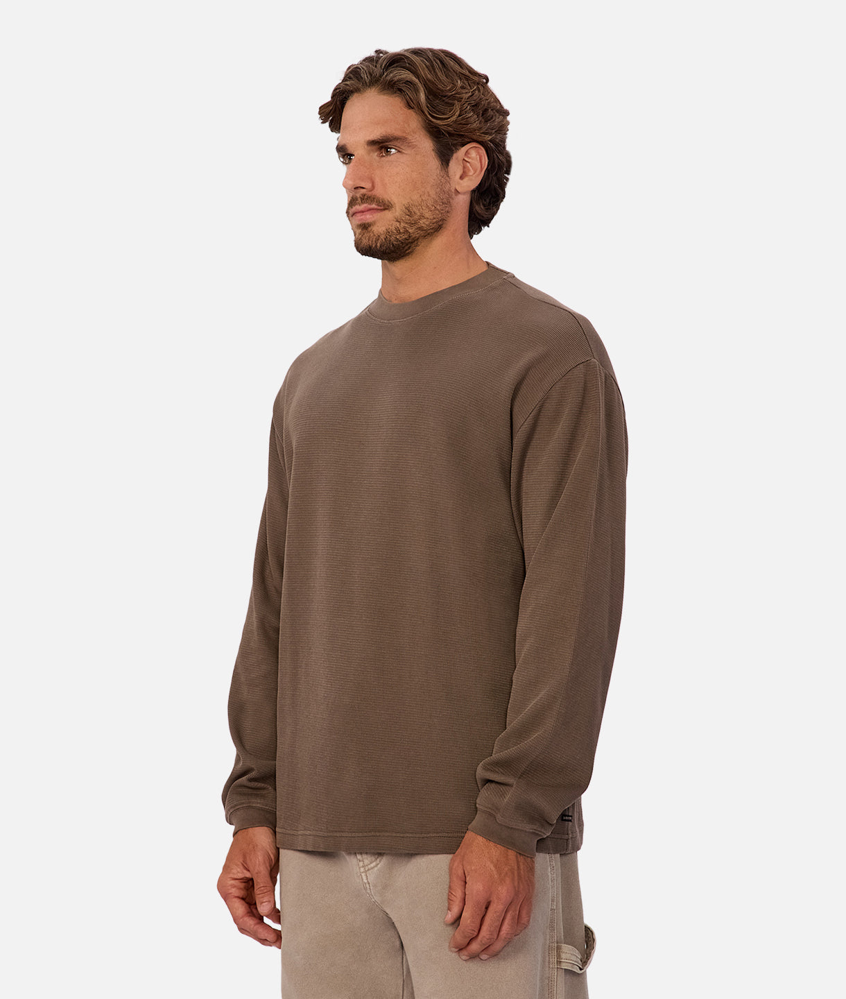 The Marlon L/S Tee - Mocha 25