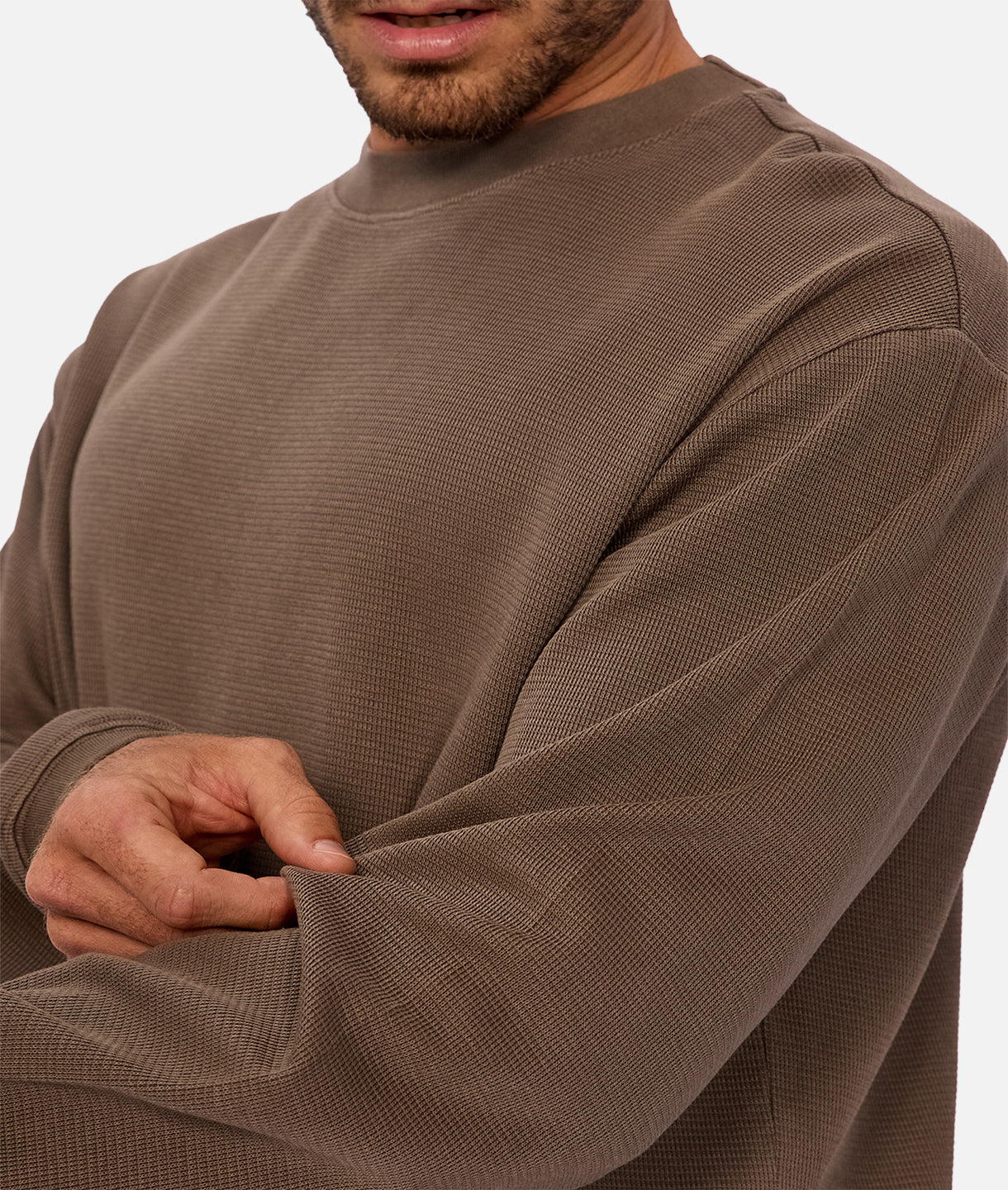 The Marlon L/S Tee - Mocha 25