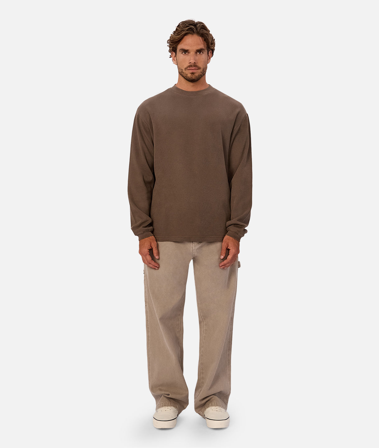 The Marlon L/S Tee - Mocha 25