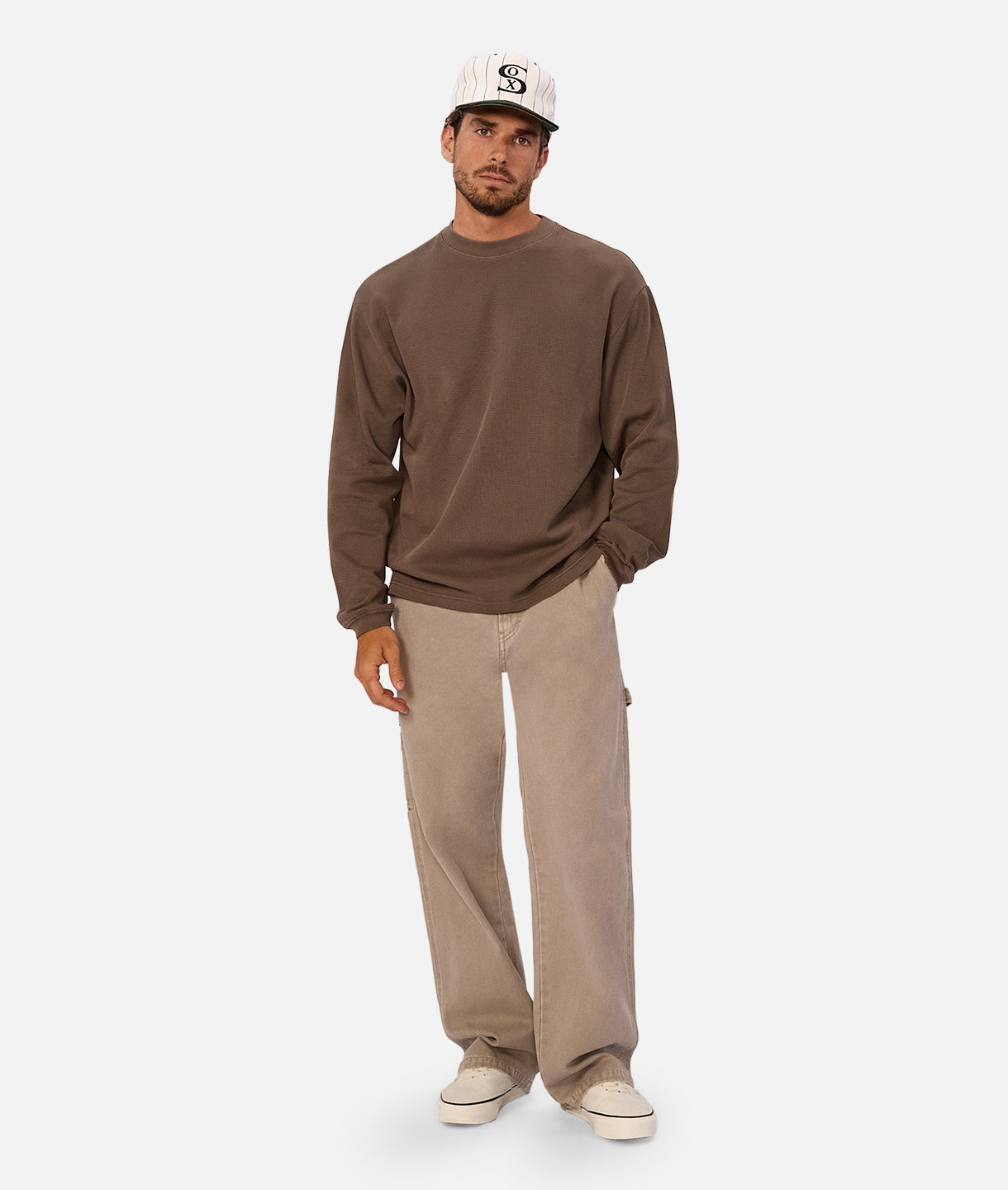 The Marlon L/S Tee - Mocha 25