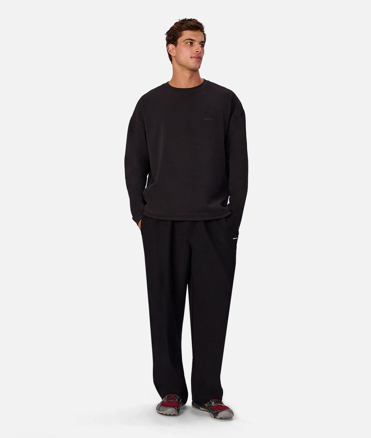 The Ribbed Tech Long Sleeve Tee - Black – Industrie AU