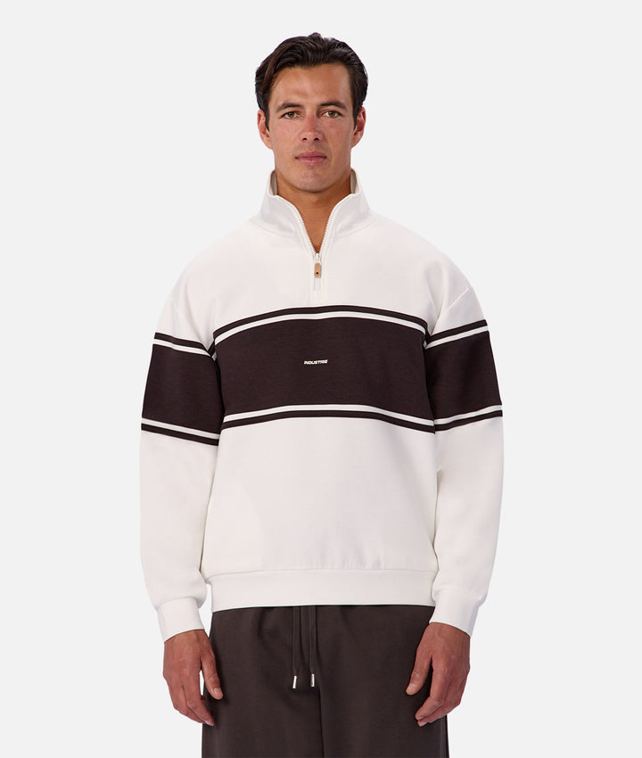 The Tech Southend Track Top - Off White / Chocolate