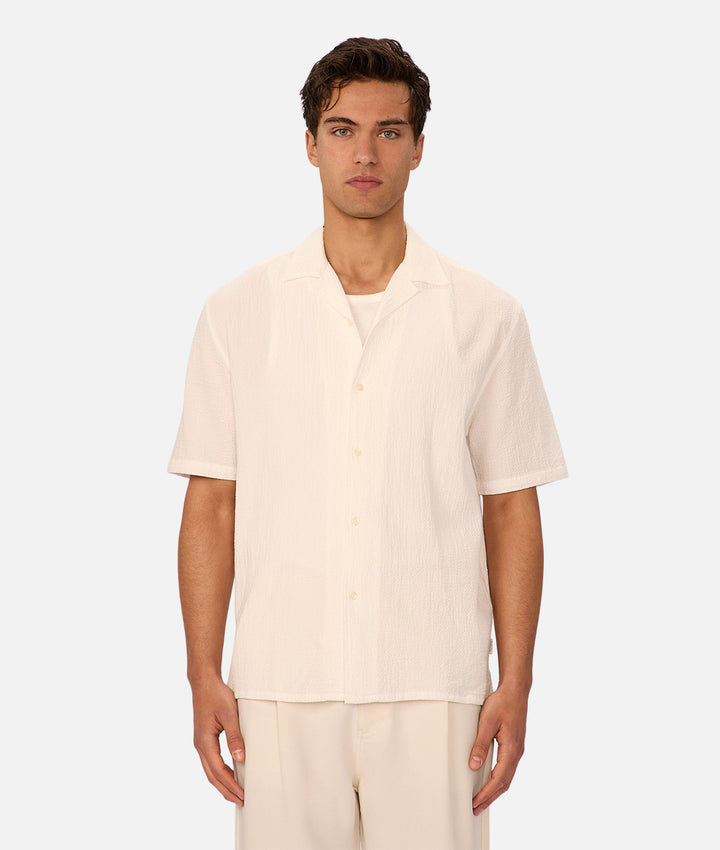 The Canyon Short Sleeve Shirt - Winter White