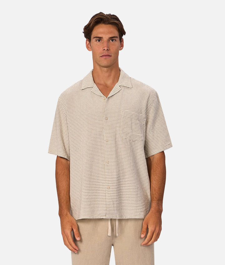 The Cornella Short Sleeve Shirt - Leaf Combo