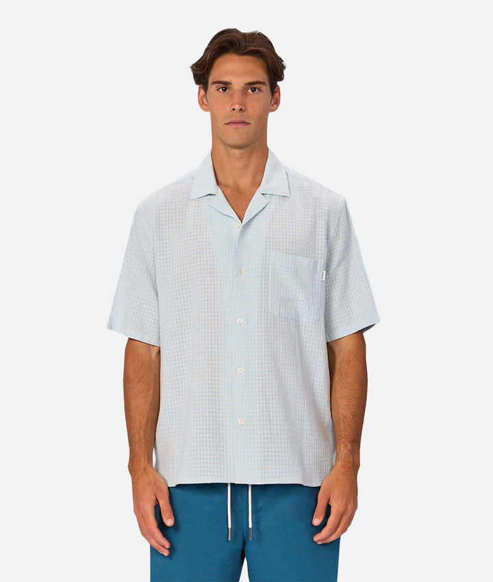 The Meridian Short Sleeve Shirt - Aquatic