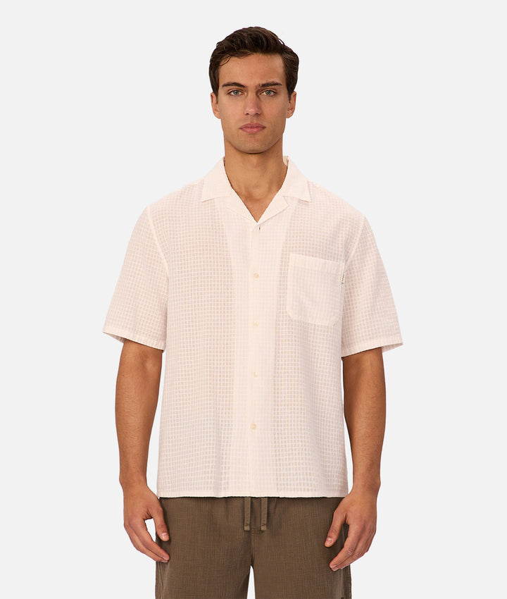 The Meridian Short Sleeve Shirt - Winter White