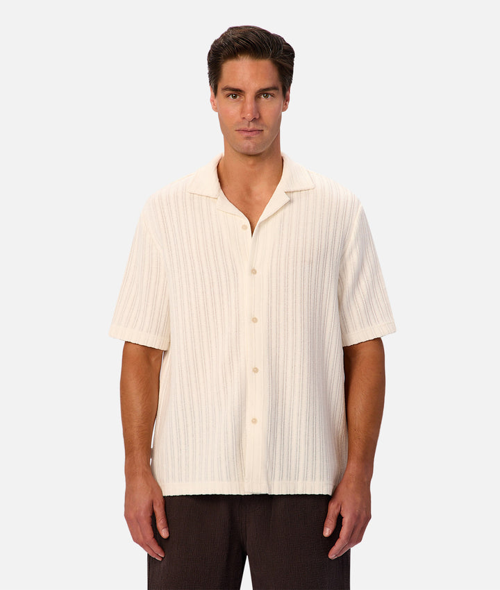 The Cortina Short Sleeve Shirt - Creme