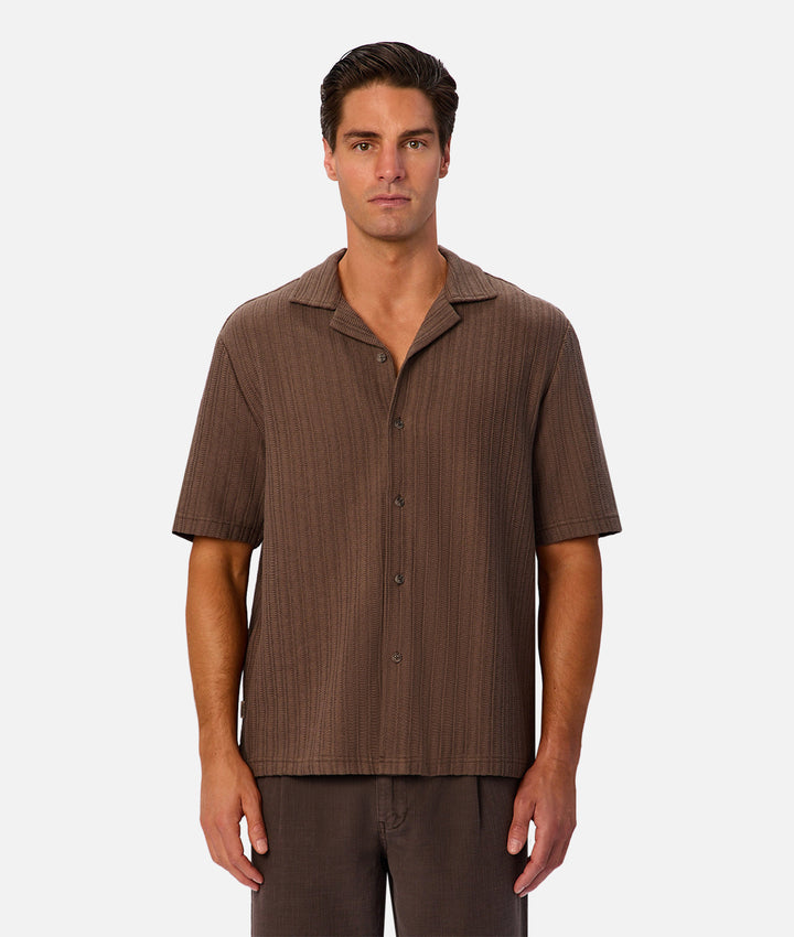 The Cortina Short Sleeve Shirt - Mocha