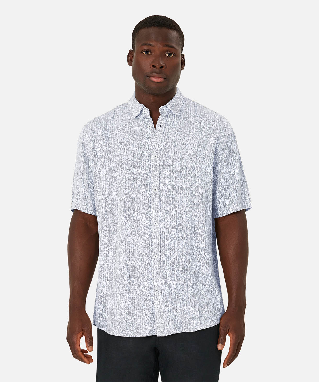 Shop The Moncada S/s Shirt in Light Blue/White – Industrie Clothing Pty Ltd