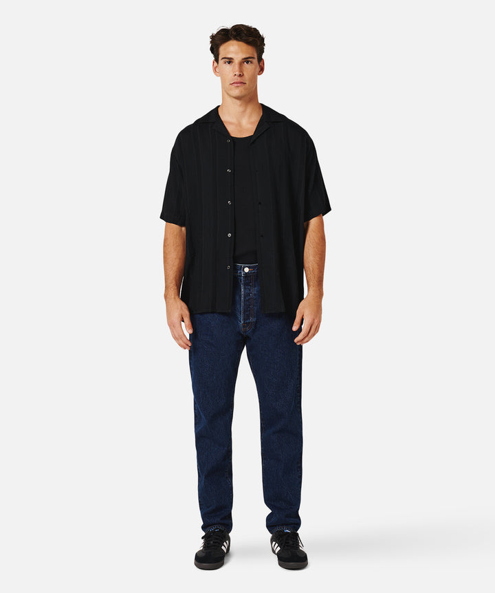 The Severino S/s Shirt - Black