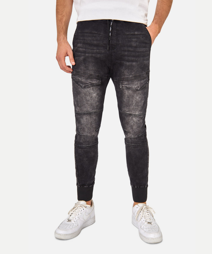The Denim Armoured Drifter - Washed Black