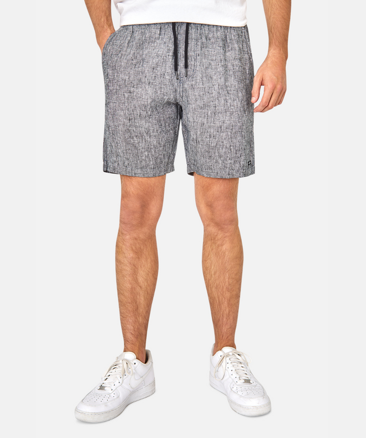 The Marina Linen Short - Charcoal