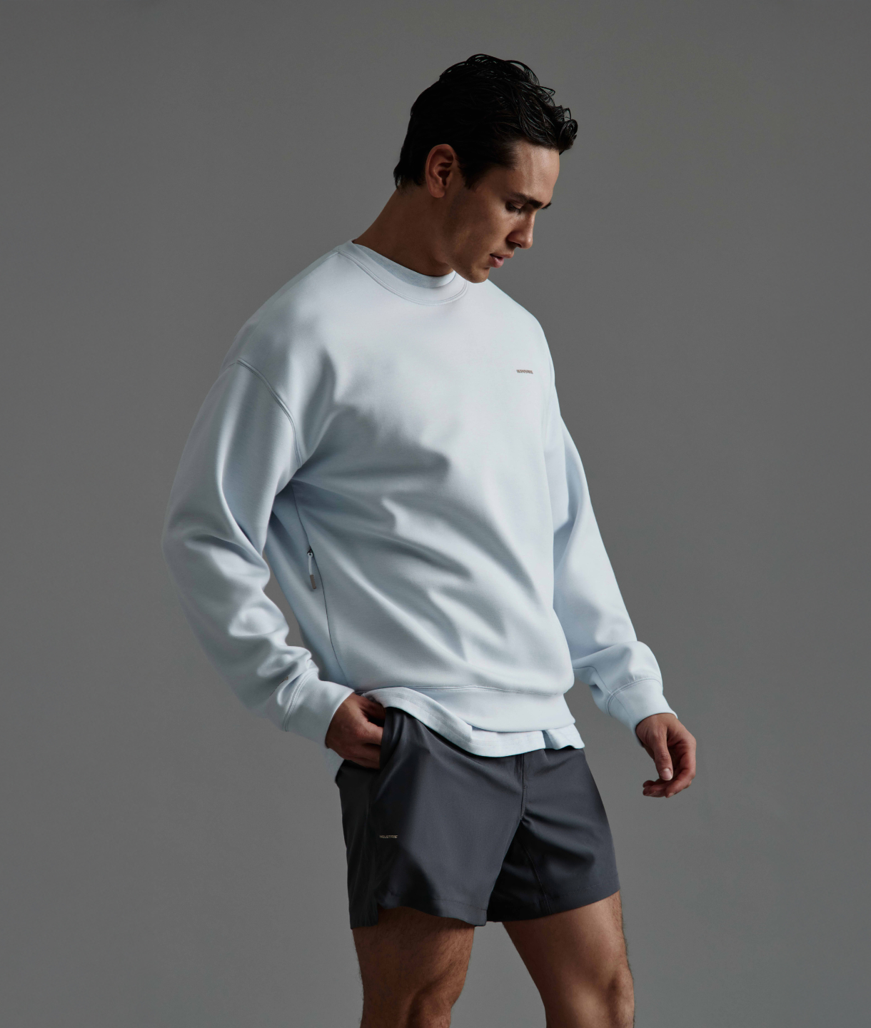The Tech Del Sur Sweat - Silver Blue